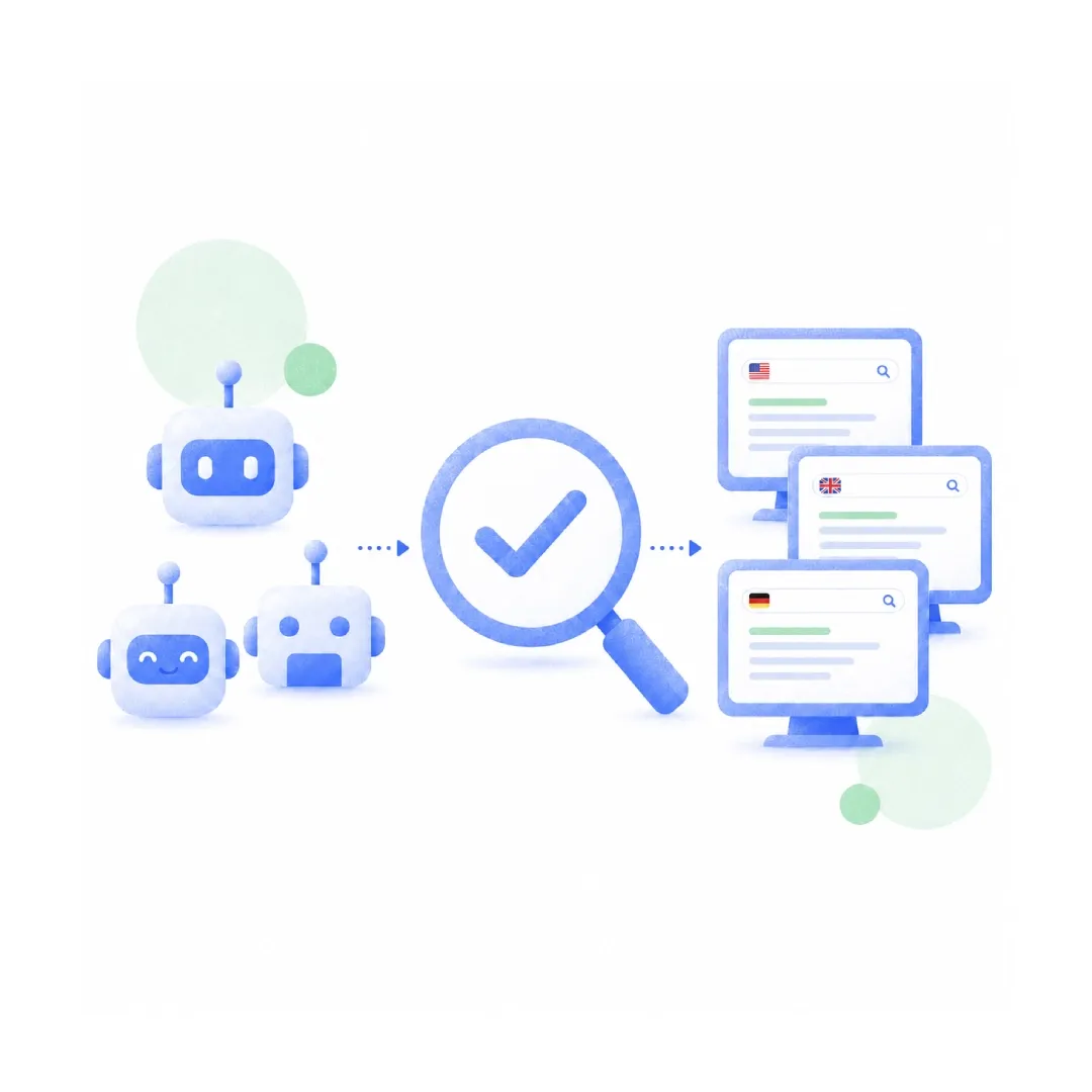 An illustration of proxies getting local SEO ranking data